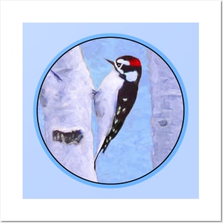 Downy Woodpecker Posters and Art